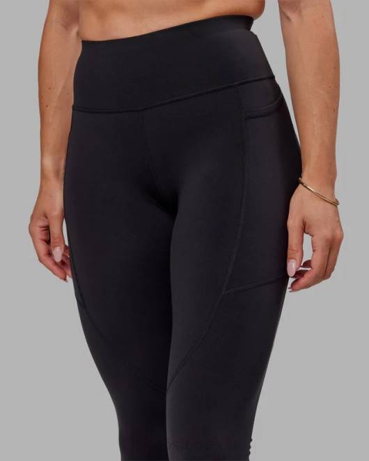 Z8RH724 LSKD Frauen X-lange Rep-Leggings – Schwarz-Boysenberry Bekleidung