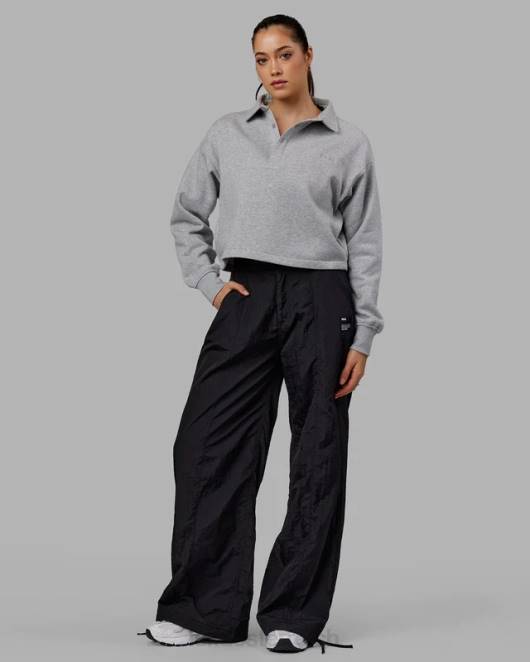 Z8RH367 LSKD Frauen Off-Court-Pullover – grau meliert Bekleidung