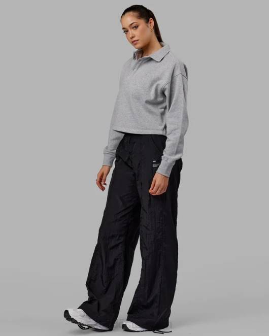 Z8RH367 LSKD Frauen Off-Court-Pullover – grau meliert Bekleidung