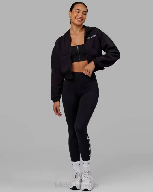 Z8RH376 LSKD Frauen Kapuzenpullover Motion – Schwarz Bekleidung