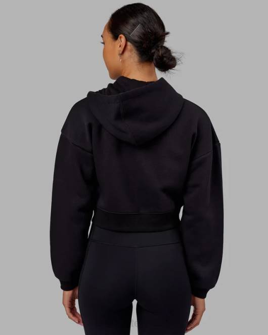 Z8RH376 LSKD Frauen Kapuzenpullover Motion – Schwarz Bekleidung