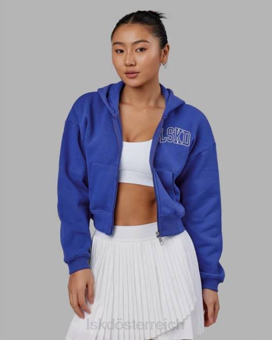 Z8RH379 LSKD Frauen Zunft-Kapuzenpullover – Power Cobalt-White Bekleidung