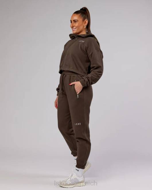 Z8RH417 LSKD Frauen Bridge-Kapuzenpullover mit Reißverschluss – Walnuss Bekleidung