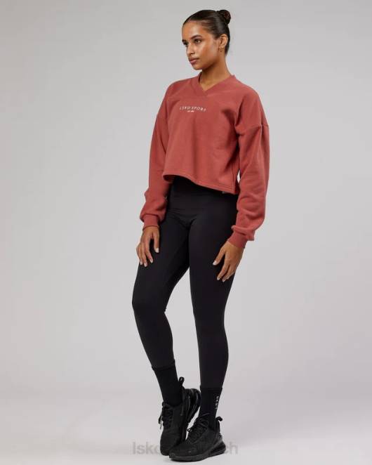 Z8RH436 LSKD Frauen Touchdown-Pullover – Marsala Bekleidung