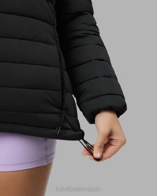 Z8RH462 LSKD Frauen Pufferjacke für den ganzen Tag – Schwarz Bekleidung