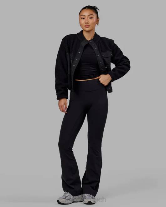 Z8RH463 LSKD Frauen Alpenfleecejacke - schwarz Bekleidung