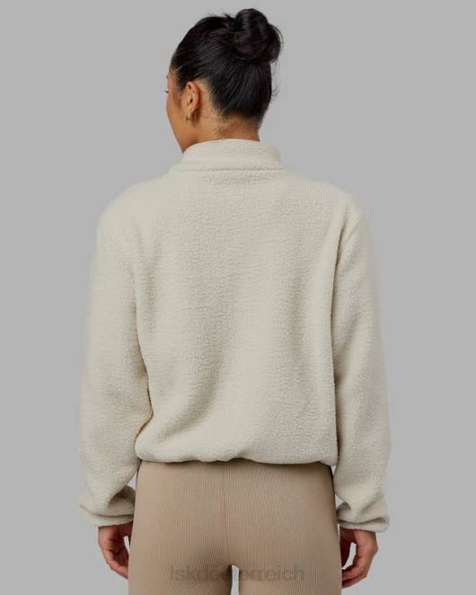 Z8RH464 LSKD Frauen Alpenfleecejacke - Knochen Bekleidung