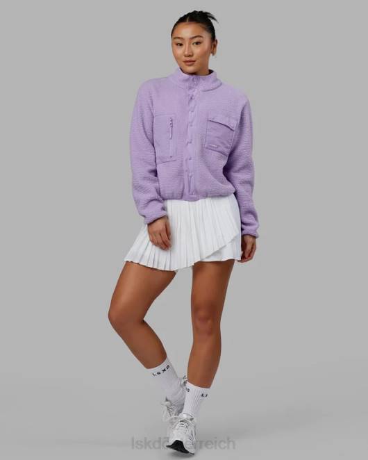 Z8RH466 LSKD Frauen Alpenfleecejacke - blasses Flieder Bekleidung