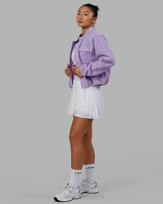 Z8RH466 LSKD Frauen Alpenfleecejacke - blasses Flieder Bekleidung