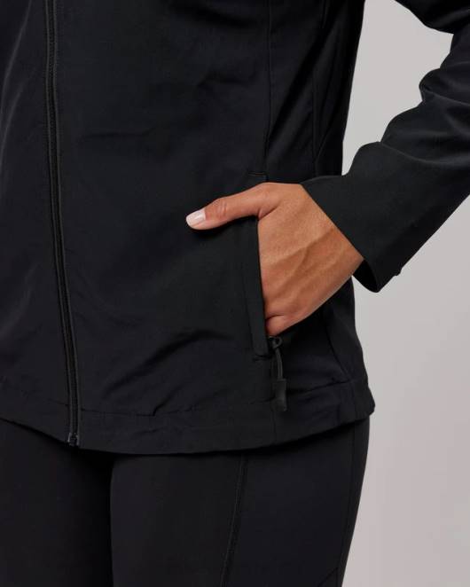 Z8RH467 LSKD Frauen Funktionelle Trainingsjacke - schwarz Bekleidung