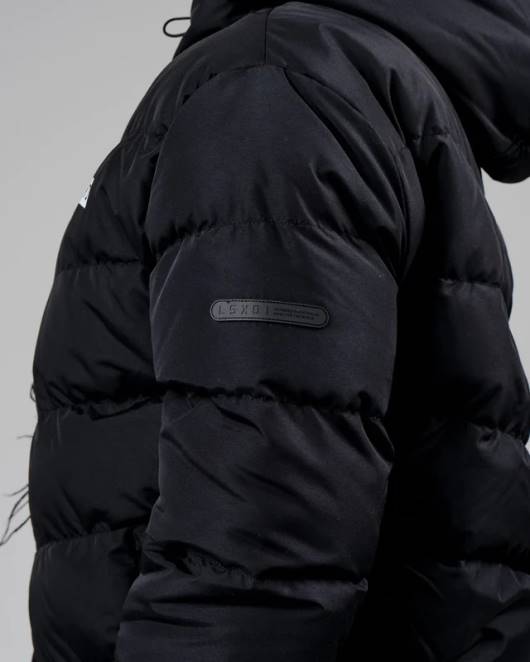 Z8RH469 LSKD Frauen geröstete Pufferjacke 23 – schwarz Bekleidung