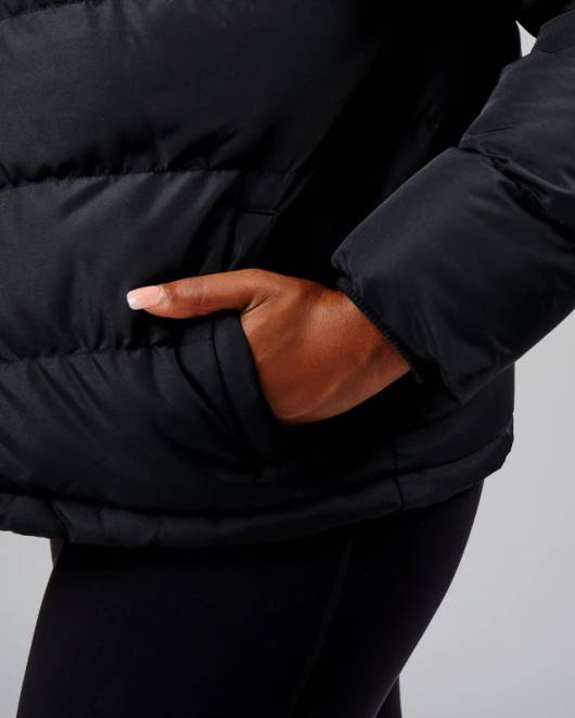 Z8RH469 LSKD Frauen geröstete Pufferjacke 23 – schwarz Bekleidung