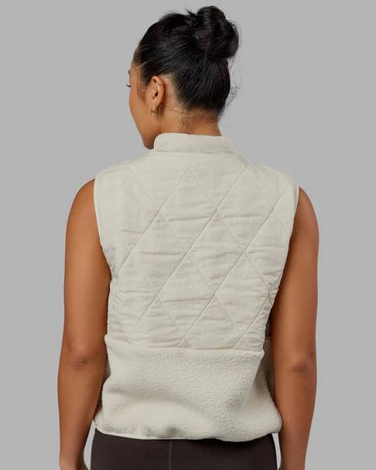 Z8RH476 LSKD Frauen Steppweste mit Schirm – Knochen Bekleidung