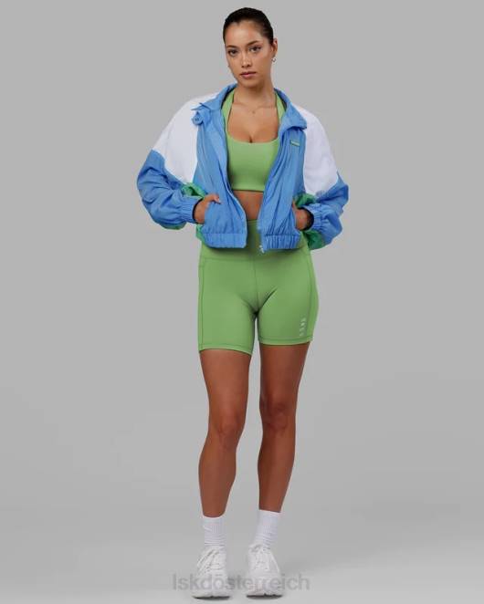 Z8RH479 LSKD Frauen Nostalgie-Trainingsjacke – Azurblau Bekleidung