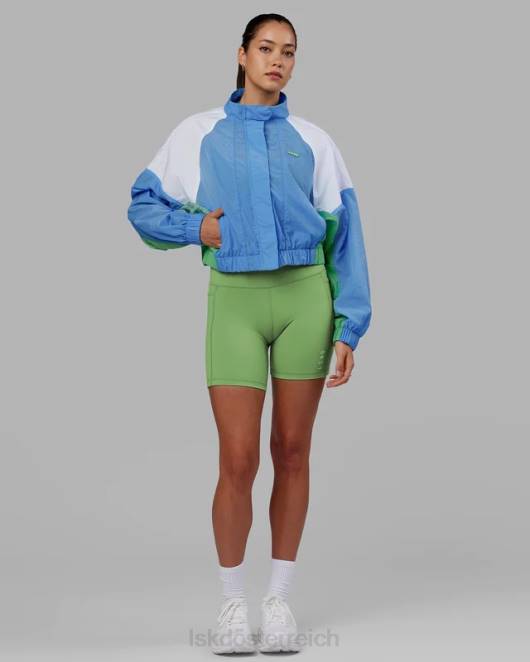 Z8RH479 LSKD Frauen Nostalgie-Trainingsjacke – Azurblau Bekleidung