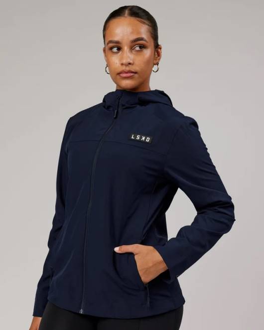 Z8RH481 LSKD Frauen Funktionelle Trainingsjacke - Marineblau Bekleidung