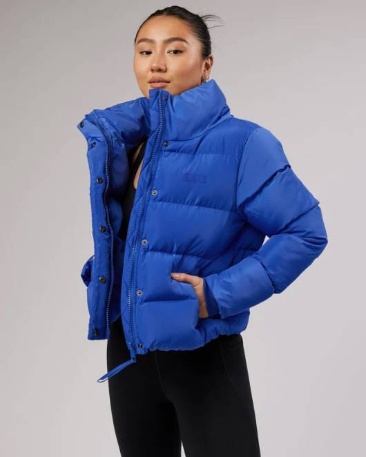Z8RH489 LSKD Frauen Tägliche Pufferjacke – Power Cobalt Bekleidung