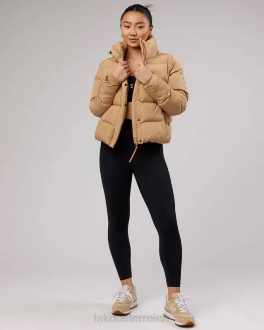 Z8RH496 LSKD Frauen Tägliche Pufferjacke – Kamel Bekleidung