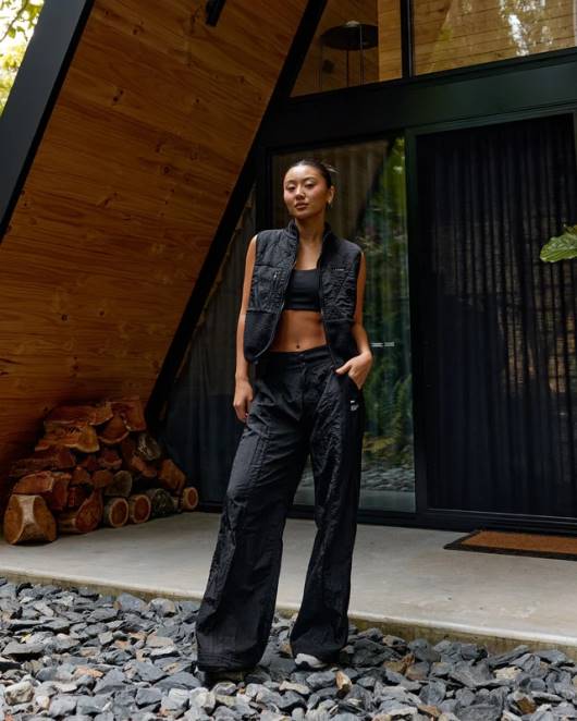 Z8RH748 LSKD Frauen Höhenfallschirmhose - schwarz Bekleidung