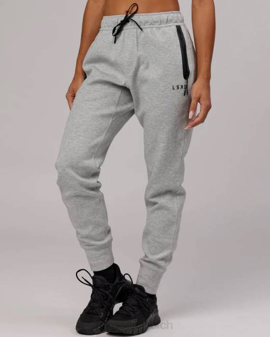 Z8RH761 LSKD Frauen Athlet Forged Fleece-Jogginghose – Hellgrau meliert Bekleidung