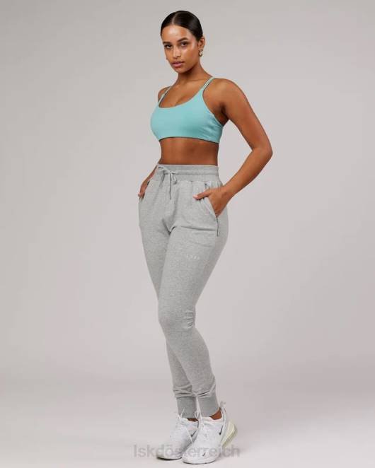 Z8RH764 LSKD Frauen PB Jogger – Hellgrau meliert Bekleidung
