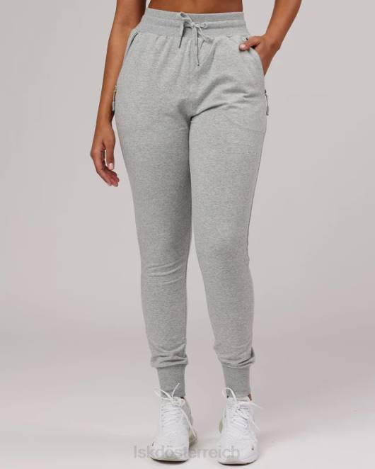 Z8RH764 LSKD Frauen PB Jogger – Hellgrau meliert Bekleidung