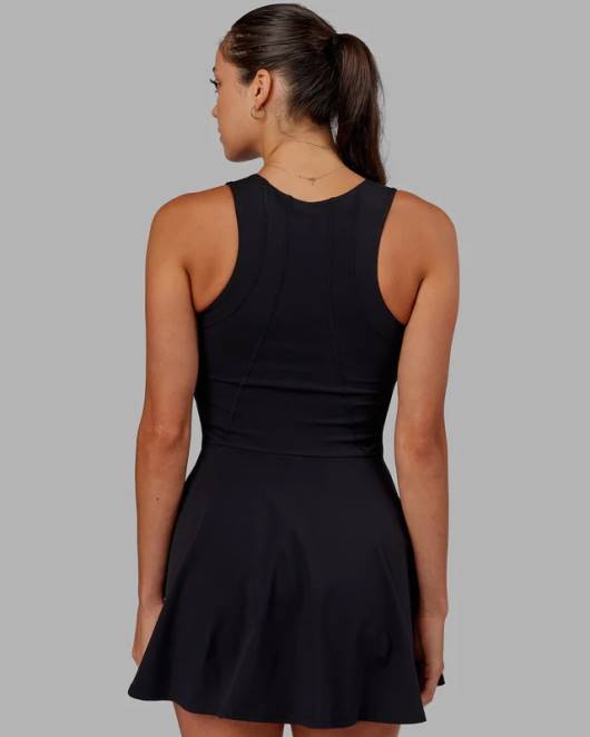 Z8RH499 LSKD Frauen Grand-Slam-Aktivkleid – Schwarz Bekleidung