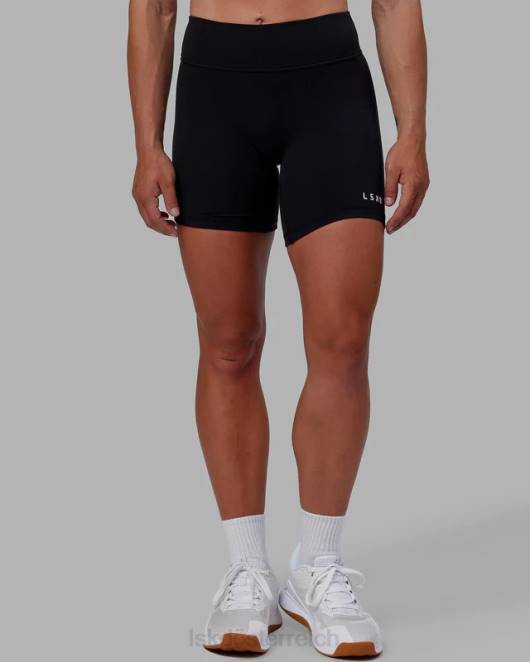 Z8RH525 LSKD Frauen Mittellange RXD-Shorts – Schwarz Bekleidung