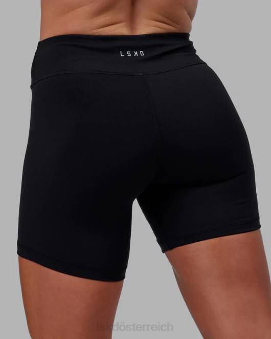 Z8RH525 LSKD Frauen Mittellange RXD-Shorts – Schwarz Bekleidung