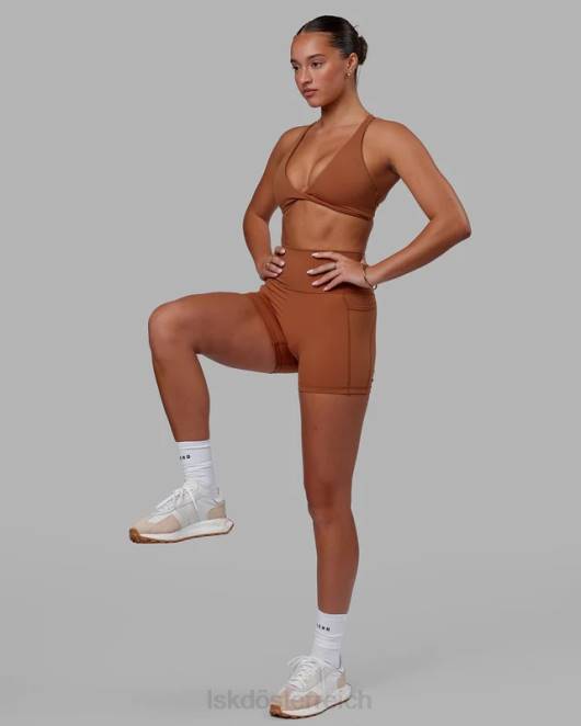 Z8RH571 LSKD Frauen Fusion X-Länge kurz – haselnussbraun Bekleidung