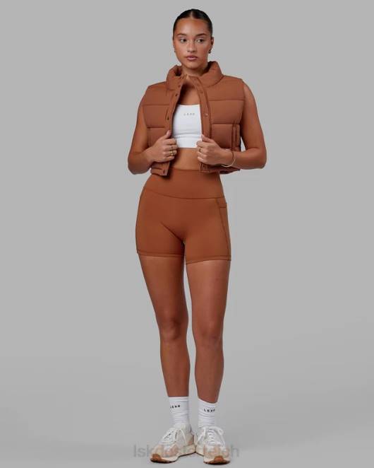 Z8RH571 LSKD Frauen Fusion X-Länge kurz – haselnussbraun Bekleidung