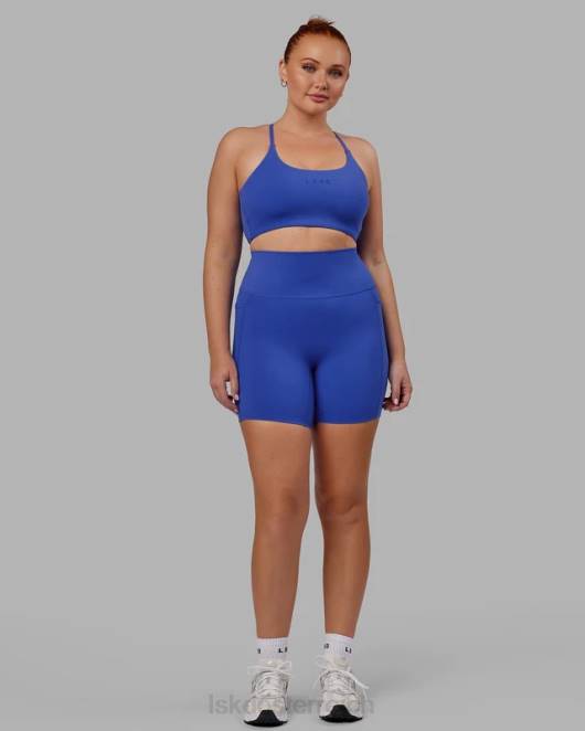 Z8RH576 LSKD Frauen Elixir mittellange Shorts mit Taschen – Power Cobalt Bekleidung