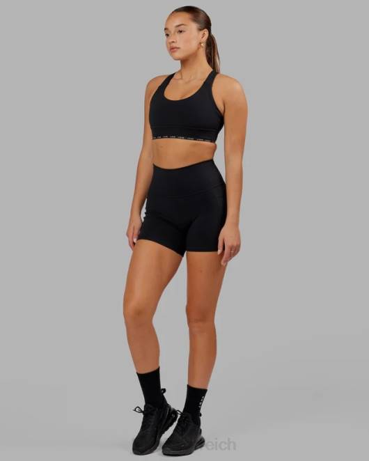 Z8RH602 LSKD Frauen Fusion X-Length Short – Schwarz Bekleidung