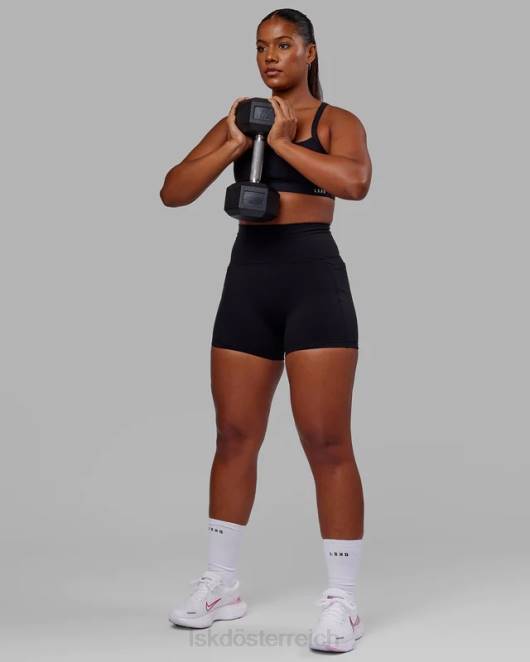 Z8RH602 LSKD Frauen Fusion X-Length Short – Schwarz Bekleidung