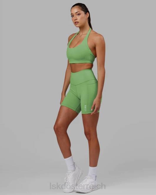 Z8RH606 LSKD Frauen Flux mittellang kurz – Apfelminze Bekleidung