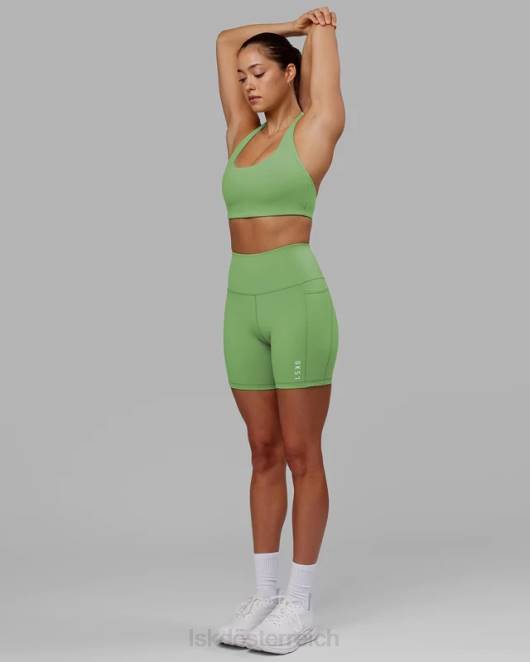 Z8RH606 LSKD Frauen Flux mittellang kurz – Apfelminze Bekleidung