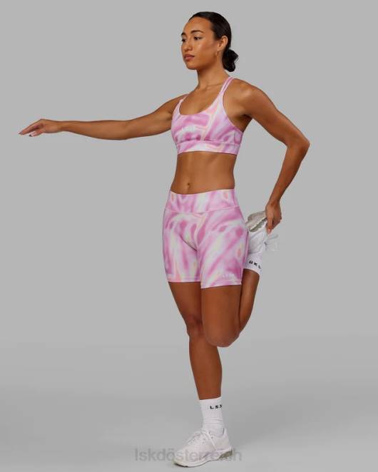 Z8RH637 LSKD Frauen Rxd mittellange Fahrradshorts – Euphoria Print-Pink Bekleidung