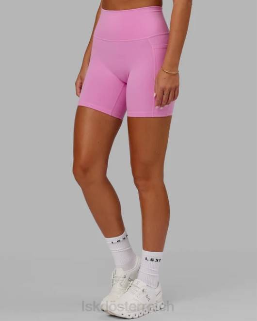 Z8RH649 LSKD Frauen Mittellange Fusion-Shorts – Funkelndes Rosa Bekleidung
