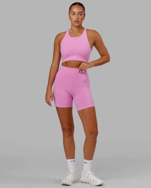 Z8RH649 LSKD Frauen Mittellange Fusion-Shorts – Funkelndes Rosa Bekleidung