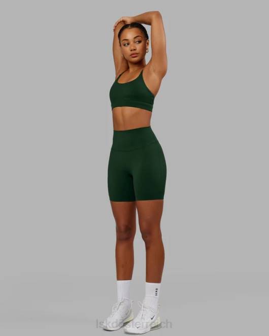 Z8RH663 LSKD Frauen Elixir mittellange Shorts – Efeugrün Bekleidung