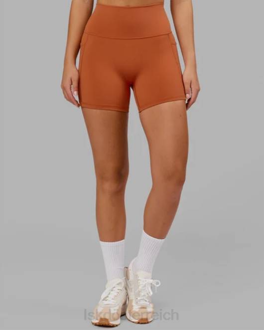 Z8RH667 LSKD Frauen Fusion X-Länge kurz – kastanienbraun Bekleidung