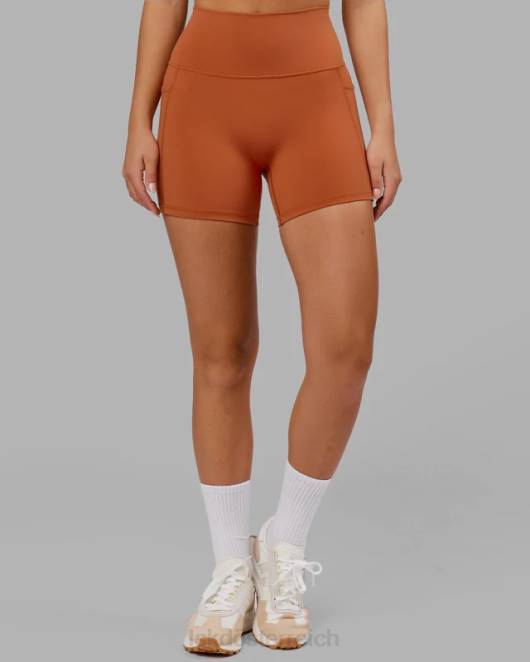 Z8RH667 LSKD Frauen Fusion X-Länge kurz – kastanienbraun Bekleidung