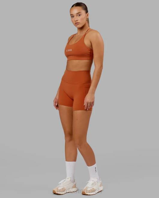 Z8RH667 LSKD Frauen Fusion X-Länge kurz – kastanienbraun Bekleidung