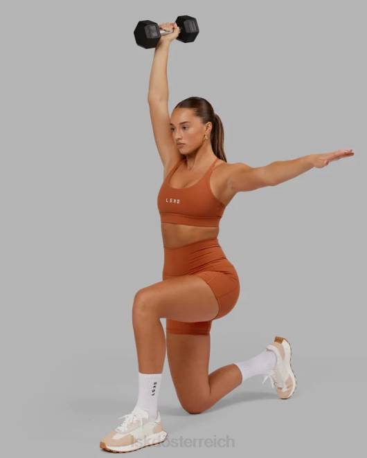 Z8RH667 LSKD Frauen Fusion X-Länge kurz – kastanienbraun Bekleidung