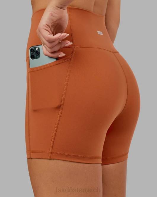 Z8RH667 LSKD Frauen Fusion X-Länge kurz – kastanienbraun Bekleidung