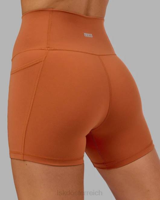 Z8RH667 LSKD Frauen Fusion X-Länge kurz – kastanienbraun Bekleidung