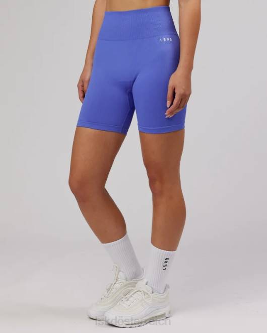 Z8RH685 LSKD Frauen Grenzenlose nahtlose mittellange Shorts – Kornblumenblau Bekleidung