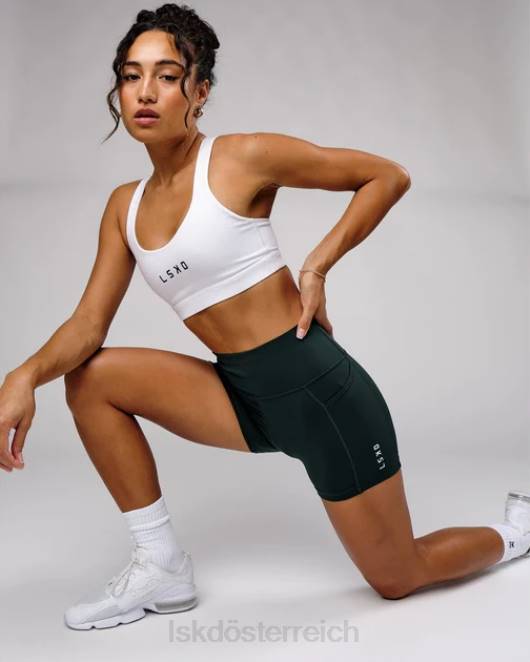 Z8RH691 LSKD Frauen Rep-Shorts in X-Länge – tiefes Blaugrün Bekleidung