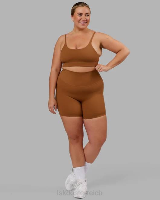 Z8RH695 LSKD Frauen Elixir mittellanger Kurzfilm – Kamel Bekleidung