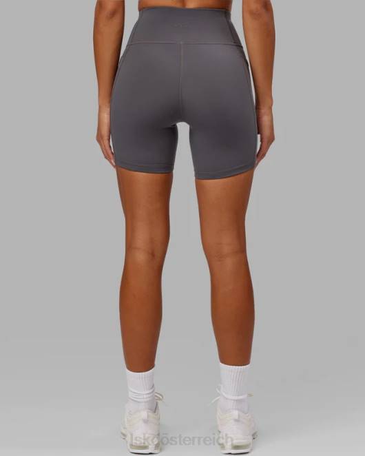 Z8RH699 LSKD Frauen Rep mittellanges kurzes kleines Logo – Asphalt Bekleidung